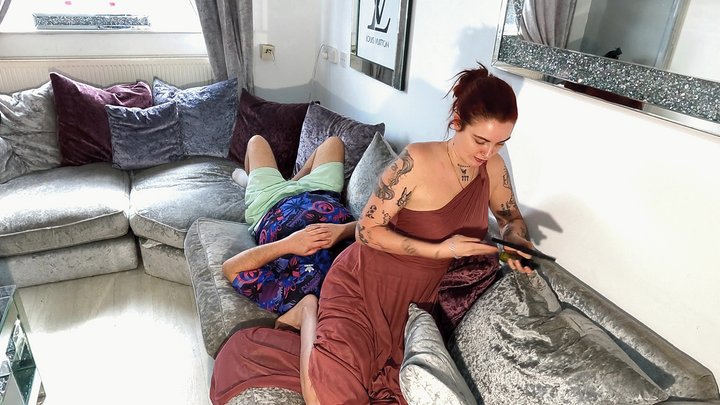 Face Sitting In Her Elegant Dress (4K)