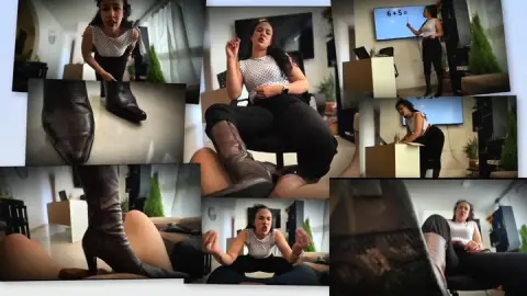 Dominant teacher knows how to punish beta loser boy like you